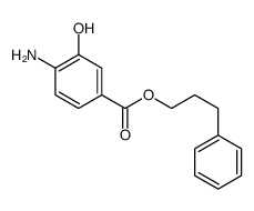 3-phenylpropyl 4-amino-3-hydroxybenzoate Structure