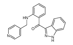 1H-indazol-3-yl-[2-(pyridin-4-ylmethylamino)phenyl]methanone Structure