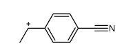 1-(4-cyanophenyl)ethan-1-ylium Structure