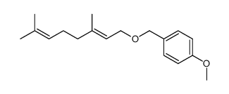 (E)-1-(1-((3,7-dimethylocta-2,6-dien-1-yl)oxy)methyl)-4-methoxybenzene结构式