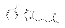 4-[3-(2-chlorophenyl)-1,2,4-oxadiazol-5-yl]butanoic acid structure