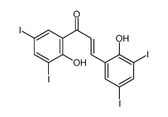 1,3-bis(2-hydroxy-3,5-diiodophenyl)prop-2-en-1-one Structure