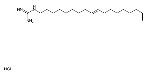 9-octadecenylguanidine monohydrochloride structure