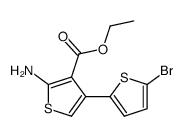 ethyl 5'-amino-5-bromo-2,3'-bithiophene-4'-carboxylate Structure