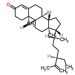 (20R)-Stigmasta-4,25-dien-3-one Structure