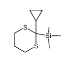 (2-cyclopropyl[1,3]dithian-2-yl)trimethylsilane Structure