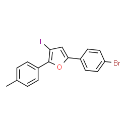 5-(4-Bromophenyl)-3-iodo-2-(4-methylphenyl)furan结构式
