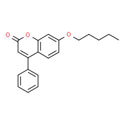 7-(pentyloxy)-4-phenyl-2H-chromen-2-one结构式