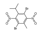 1,4-dibromo-2-isopropyl-5-methyl-3,6-dinitro-benzene Structure