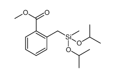 Benzoic acid, 2-[[methylbis(1-methylethoxy)silyl]methyl]-, methyl ester Structure