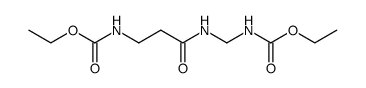 N-ethoxycarbonyl-β-alanine-[(ethoxycarbonylamino-methyl)-amide] Structure