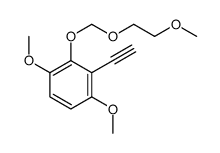 2-ethynyl-1,4-dimethoxy-3-(2-methoxyethoxymethoxy)benzene结构式