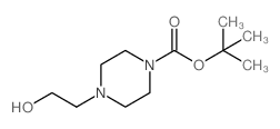 4-(2-羟基乙基)四氢-1(2H)-吡嗪羧酸叔丁酯结构式