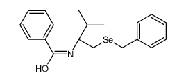 N-[(2S)-1-benzylselanyl-3-methylbutan-2-yl]benzamide Structure