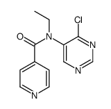 N-(4-chloropyrimidin-5-yl)-N-ethylpyridine-4-carboxamide Structure