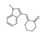 2-[(1-methylindol-3-yl)methylidene]cyclohexan-1-one结构式