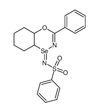 N-(3-phenyl-4a,5,6,7,8,8a-hexahydro-1l4-benzo[e][1,4,3]oxaselenazin-1-ylidene)benzenesulfonamide Structure