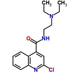 2-CHLORO-N-[2-(DIETHYLAMINO)ETHYL]-4-QUINOLINECARBOXAMIDE structure
