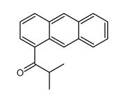1-anthracen-1-yl-2-methylpropan-1-one结构式