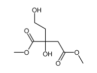 dimethyl 2-hydroxy-2-(2-hydroxyethyl)butanedioate结构式