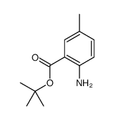 tert-butyl 2-amino-5-methylbenzoate结构式