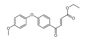 ethyl 4-[4-(4-methoxyphenoxy)phenyl]-4-oxobut-2-enoate结构式