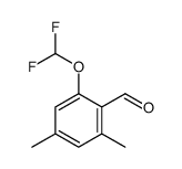 2-(difluoromethoxy)-4,6-dimethylbenzaldehyde Structure