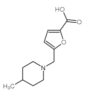 5-[(4-methylpiperidin-1-yl)methyl]-2-furoic acid Structure