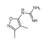 N-(3,4-二甲基异噁唑-5-基)胍结构式