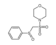 4-(benzenesulfinylmethylsulfonyl)morpholine Structure