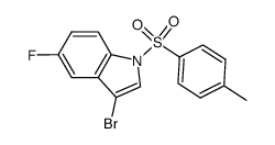 3-Bromo-5-fluoro-1-(p-toluenesulfonyl)indole Structure