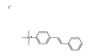 trimethyl-[4-(2-phenylethenyl)phenyl]azanium,iodide Structure