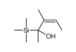 3-methyl-2-trimethylsilylpent-3-en-2-ol结构式