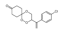 3-[1-(4-chlorophenyl)ethenyl]-1,2,5-trioxaspiro[5.5]undecan-9-one Structure