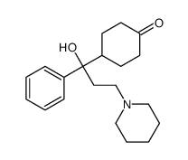 4-(1-hydroxy-1-phenyl-3-piperidin-1-ylpropyl)cyclohexan-1-one Structure