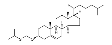 Cholest-5-ene, 3-[[(1-methylethyl)thio]methoxy]-, (3β) Structure