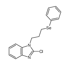 2-chloro-1-[(3-phenylselanyl)propyl]-1H-benzo[d]imidazole结构式
