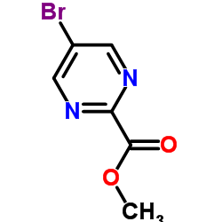 5-溴-2-嘧啶甲酸甲酯结构式