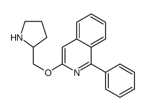 1-phenyl-3-(pyrrolidin-2-ylmethoxy)isoquinoline结构式