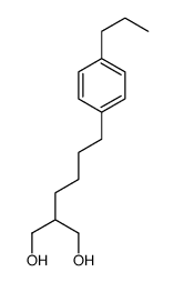 2-[4-(4-propylphenyl)butyl]propane-1,3-diol结构式