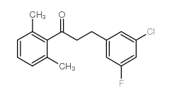 3-(3-CHLORO-5-FLUOROPHENYL)-2',6'-DIMETHYLPROPIOPHENONE结构式