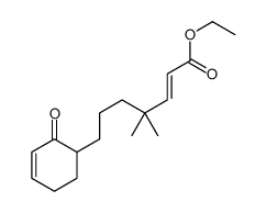 ethyl 4,4-dimethyl-7-(2-oxocyclohex-3-en-1-yl)hept-2-enoate结构式