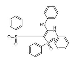 2,2-bis(benzenesulfonyl)-1-N,1-N'-diphenylethene-1,1-diamine结构式