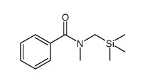 Benzamide, N-methyl-N-[(trimethylsilyl)methyl]结构式