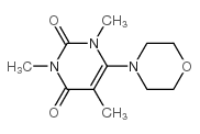 1,3,5-三甲基-6-吗啉尿嘧啶结构式