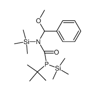 tert-butyl<(α-methoxybenzyl)(trimethylsilyl)carbamoyl>(trimethylsilyl)phosphine结构式