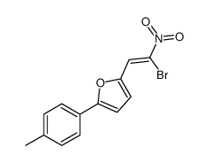 2-(2-bromo-2-nitroethenyl)-5-(4-methylphenyl)furan Structure
