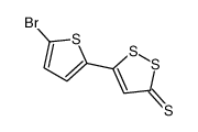 5-(5-bromothiophen-2-yl)dithiole-3-thione Structure