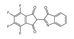 4,5,6,7-tetrafluoro-2-(3-oxoindol-2-yl)indene-1,3-dione Structure