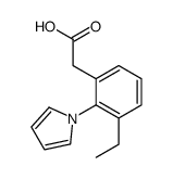 2-(3-ethyl-2-pyrrol-1-ylphenyl)acetic acid Structure